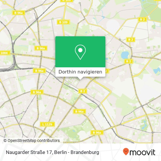 Naugarder Straße 17, Prenzlauer Berg, 10409 Berlin Karte