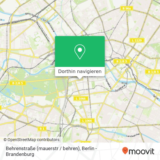 Behrenstraße (mauerstr / behren), Mitte, 10117 Berlin Karte