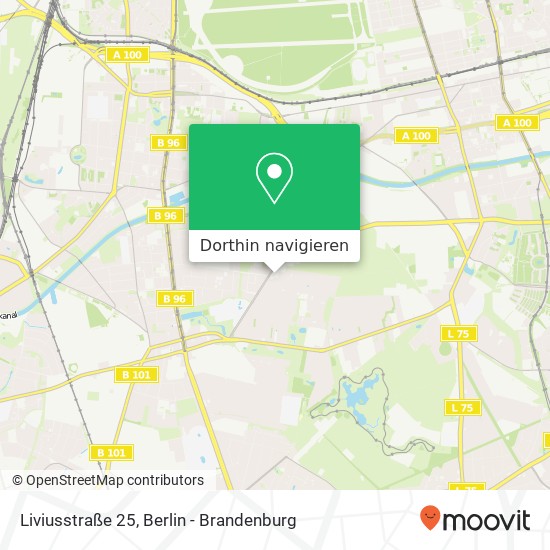 Liviusstraße 25, Liviusstraße 25, 12109 Berlin, Deutschland Karte