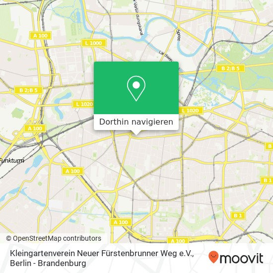 Kleingartenverein Neuer Fürstenbrunner Weg e.V., Kleingartenverein Neuer Fürstenbrunner Weg e.V., Wielandstraße 25, 10707 Berlin, Deutschland Karte