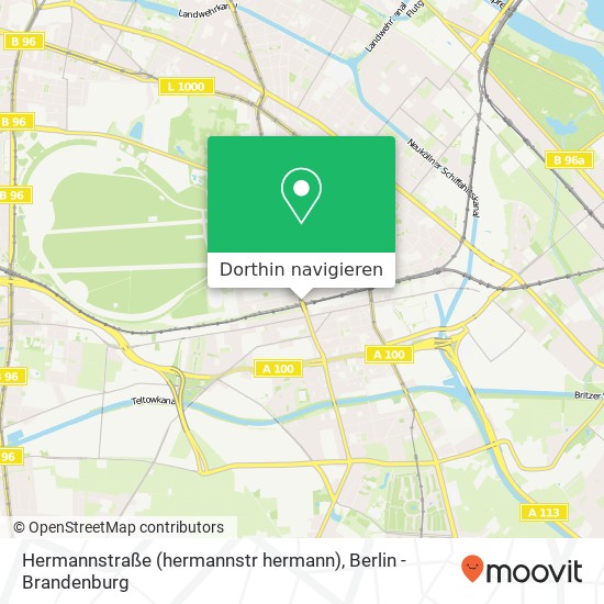 Hermannstraße (hermannstr hermann), Neukölln, 12051 Berlin Karte