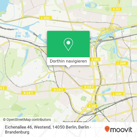 Eichenallee 46, Westend, 14050 Berlin Karte