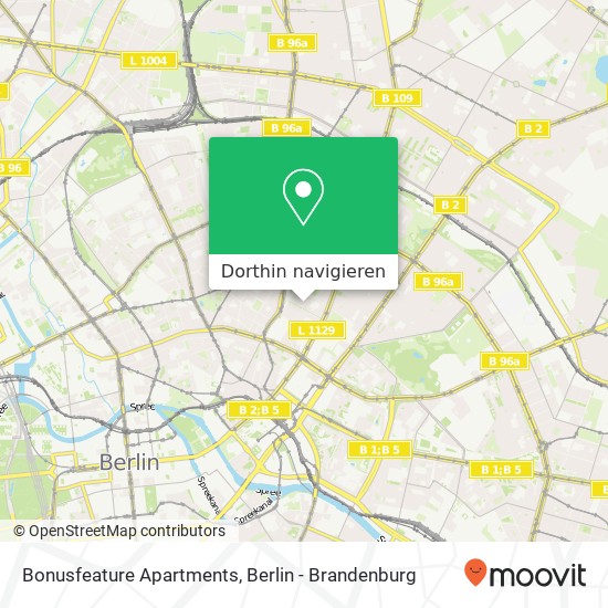 Bonusfeature Apartments, Straßburger Straße 33 Karte