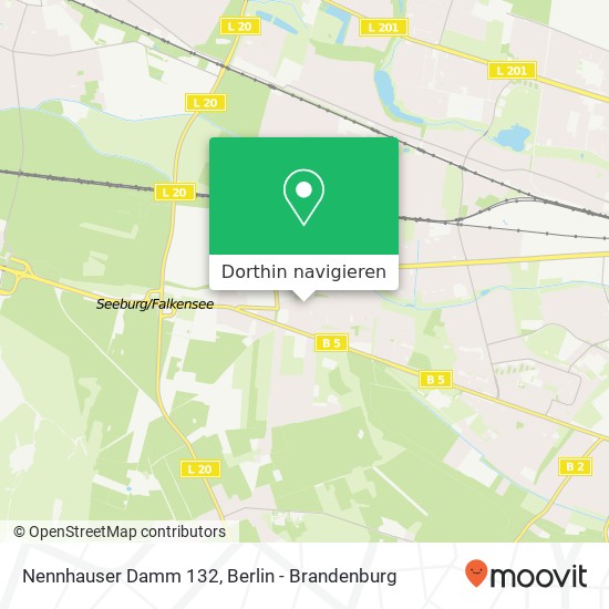 Nennhauser Damm 132, Nennhauser Damm 132, 13591 Berlin, Deutschland Karte