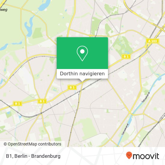 B1, Zehlendorf, 14169 Berlin Karte