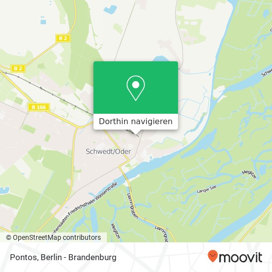 Pontos, Karl-Marx-Straße 6 16303 Schwedt / Oder Karte