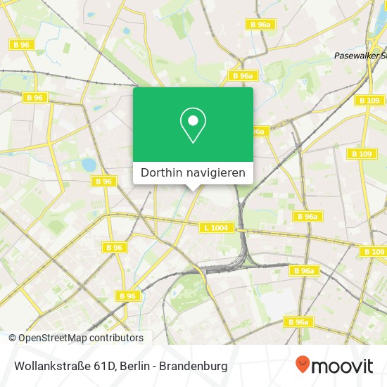 Wollankstraße 61D, Wollankstraße 61D, 13359 Berlin, Deutschland Karte