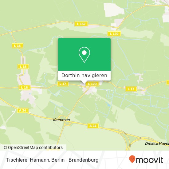Tischlerei Hamann, Bergstraße 15 Karte