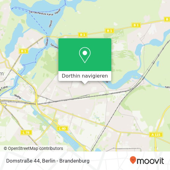 Domstraße 44, Babelsberg, 14482 Potsdam Karte