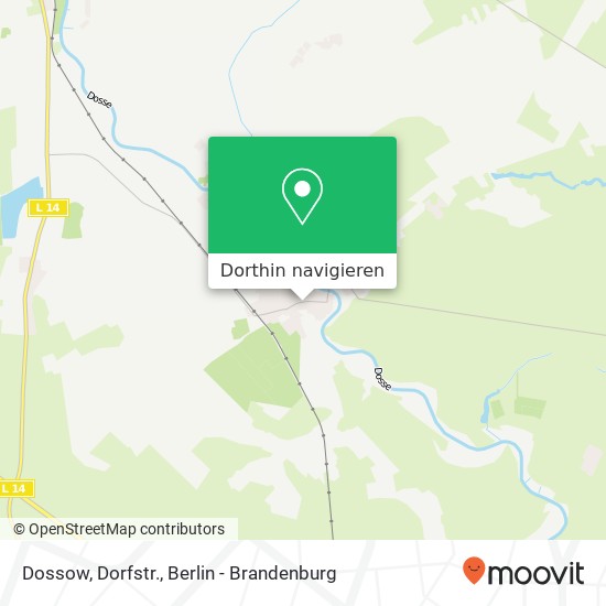 Dossow, Dorfstr. Karte