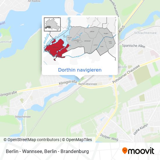 Berlin - Wannsee Karte