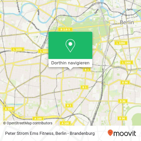 Peter Strom Ems Fitness, Nollendorfstraße 25 Karte