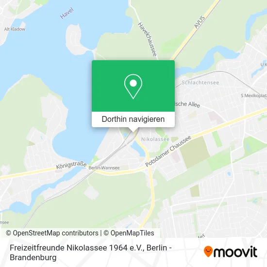 Freizeitfreunde Nikolassee 1964 e.V. Karte