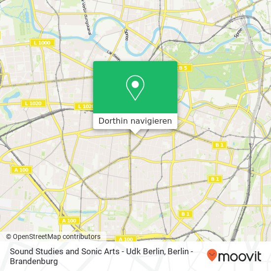 Sound Studies and Sonic Arts - Udk Berlin, Lietzenburger Straße 45 Karte