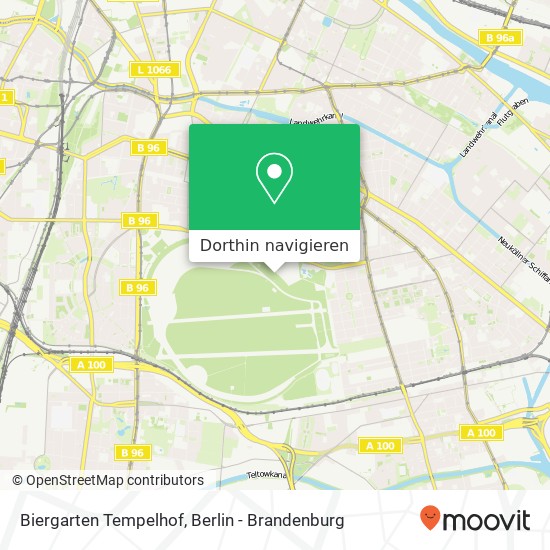 Biergarten Tempelhof, Tempelhof, Berlin Karte