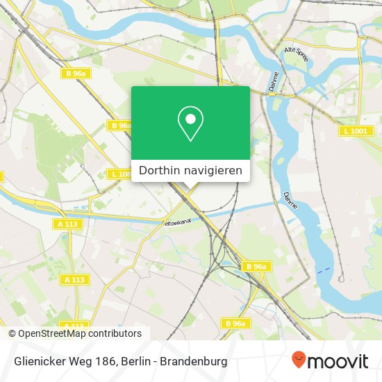 Glienicker Weg 186, Adlershof, 12489 Berlin Karte
