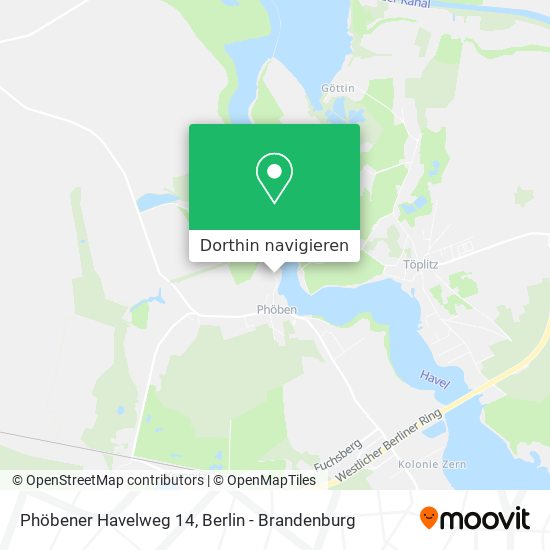 Phöbener Havelweg 14 Karte