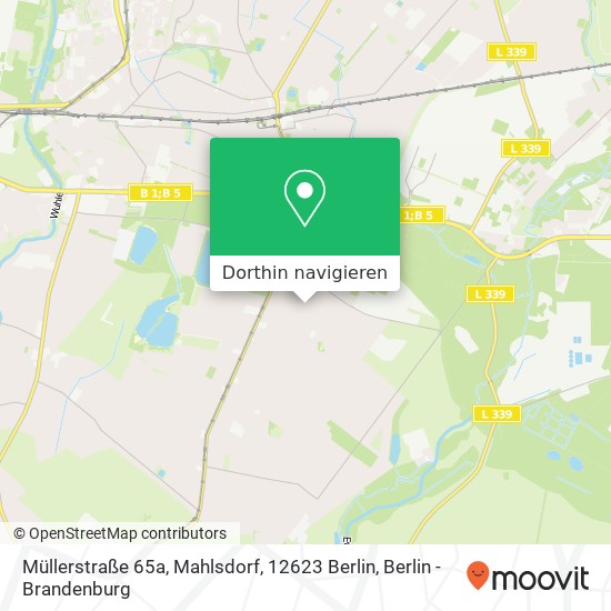 Müllerstraße 65a, Mahlsdorf, 12623 Berlin Karte