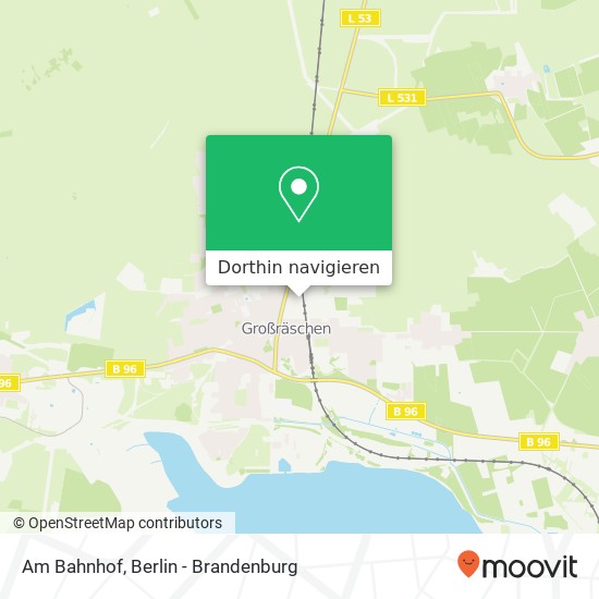 Am Bahnhof, Am Bahnhof, 01983 Großräschen, Deutschland Karte