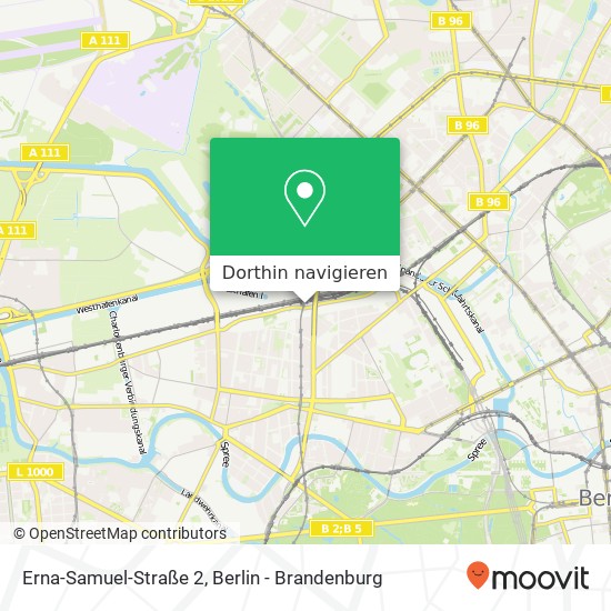 Erna-Samuel-Straße 2, Moabit, 10551 Berlin Karte