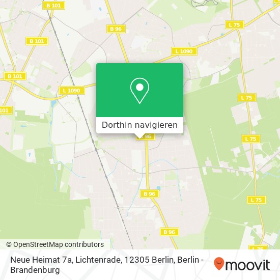 Neue Heimat 7a, Lichtenrade, 12305 Berlin Karte