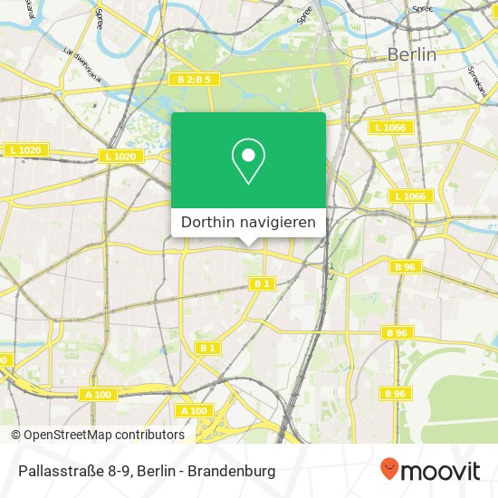 Pallasstraße 8-9, Pallasstraße 8-9, 10781 Berlin, Deutschland Karte