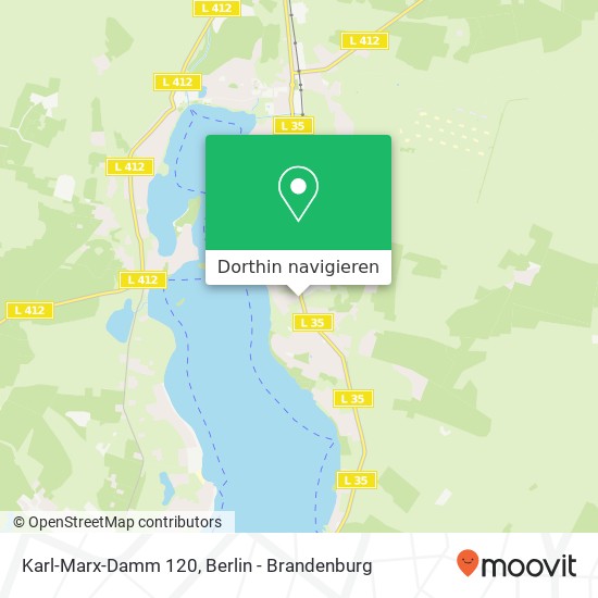 Karl-Marx-Damm 120, 15526 Bad Saarow Karte
