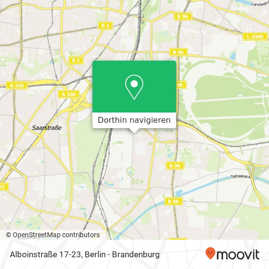 Alboinstraße 17-23, Alboinstraße 17-23, 12103 Berlin, Deutschland Karte