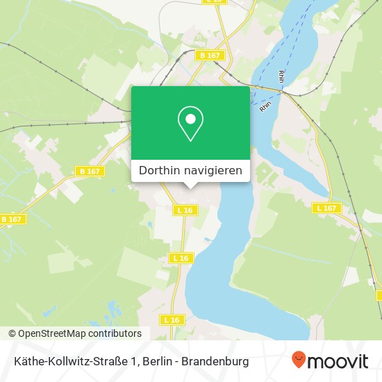 Käthe-Kollwitz-Straße 1, 16816 Neuruppin Karte
