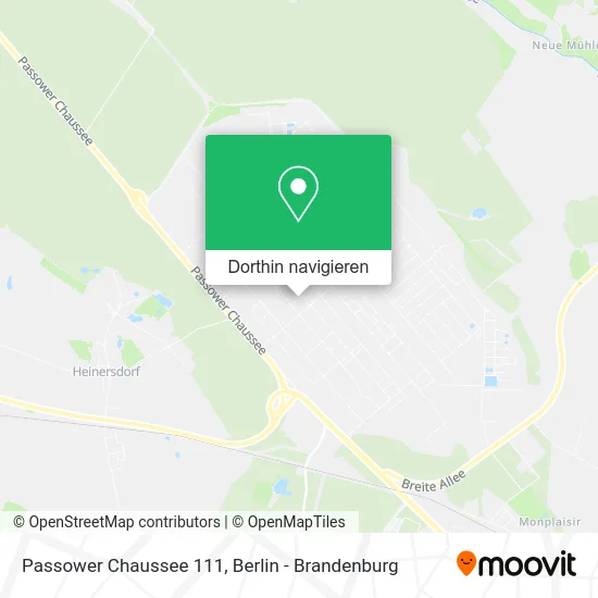 Passower Chaussee 111 Karte