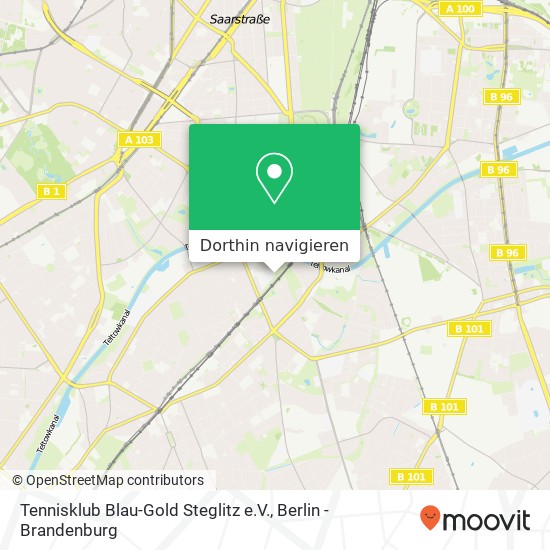 Tennisklub Blau-Gold Steglitz e.V., Lankwitz, 12247 Berlin Karte