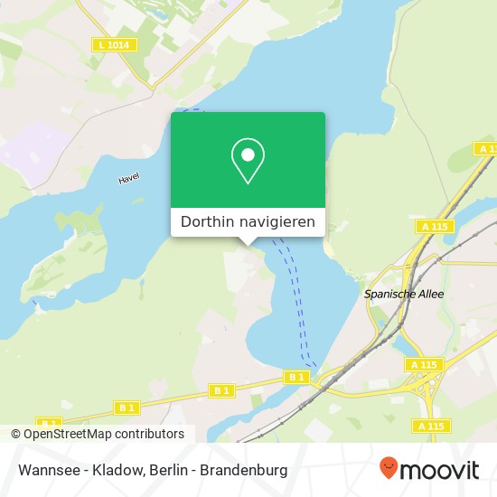 Wannsee - Kladow, Wannsee - Kladow, Berlin, Deutschland Karte