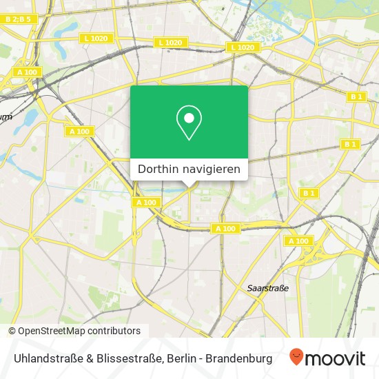 Uhlandstraße & Blissestraße, Uhlandstraße & Blissestraße, 10713 Berlin, Deutschland Karte