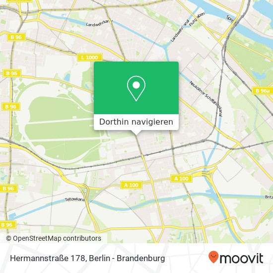 Hermannstraße 178, Hermannstraße 178, 12051 Berlin, Deutschland Karte