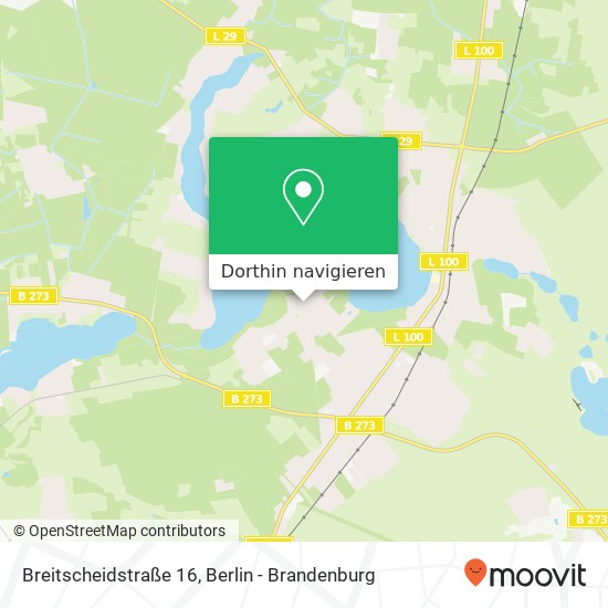 Breitscheidstraße 16, 16348 Wandlitz Karte
