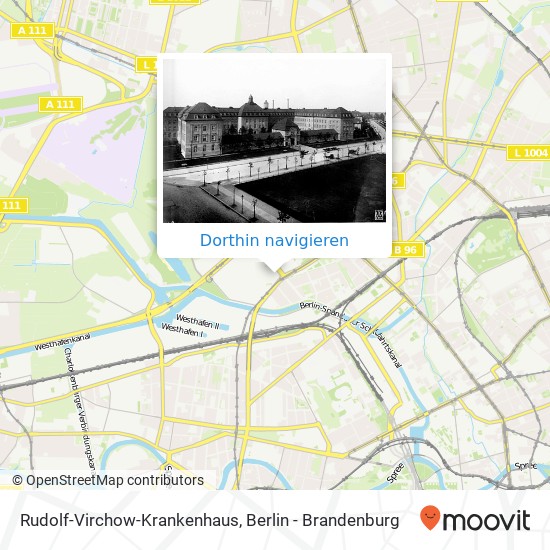 Rudolf-Virchow-Krankenhaus, Augustenburger Platz 1 Karte