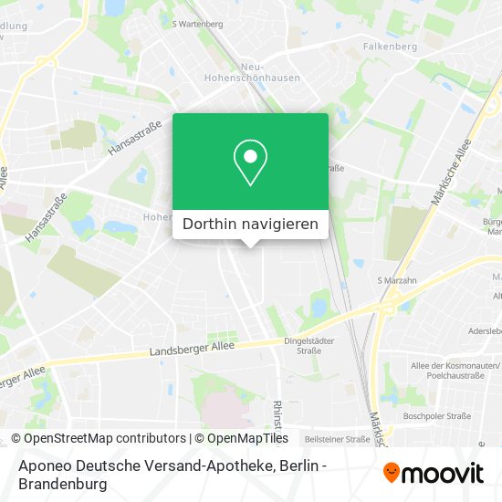 Aponeo Deutsche Versand-Apotheke Karte