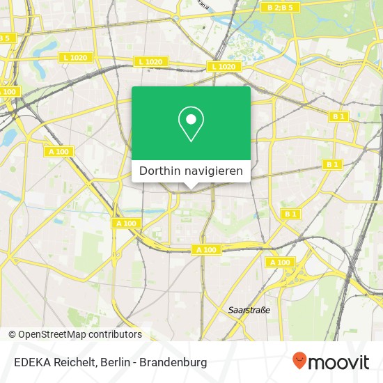 EDEKA Reichelt, Berliner Straße 24 Karte