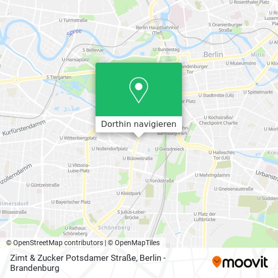 Zimt & Zucker Potsdamer Straße Karte