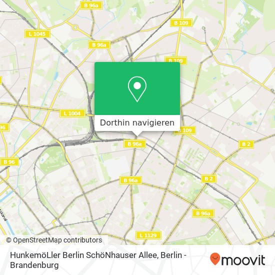 HunkemöLler Berlin SchöNhauser Allee, Schönhauser Allee 80 Karte