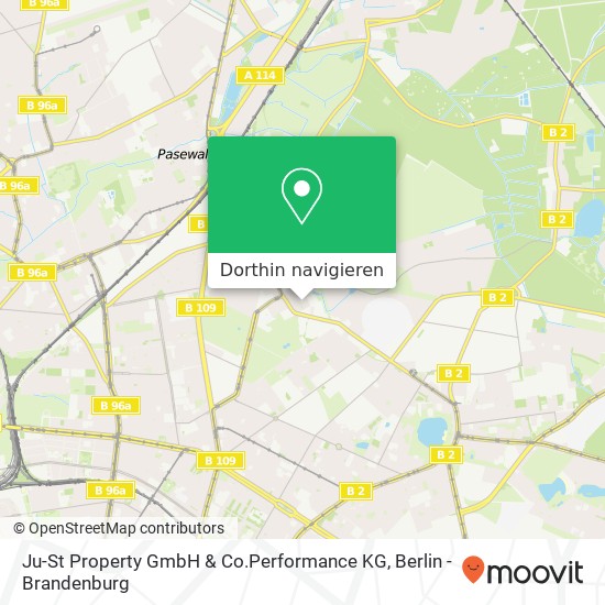 Ju-St Property GmbH & Co.Performance KG, Eigerstraße 8 Karte
