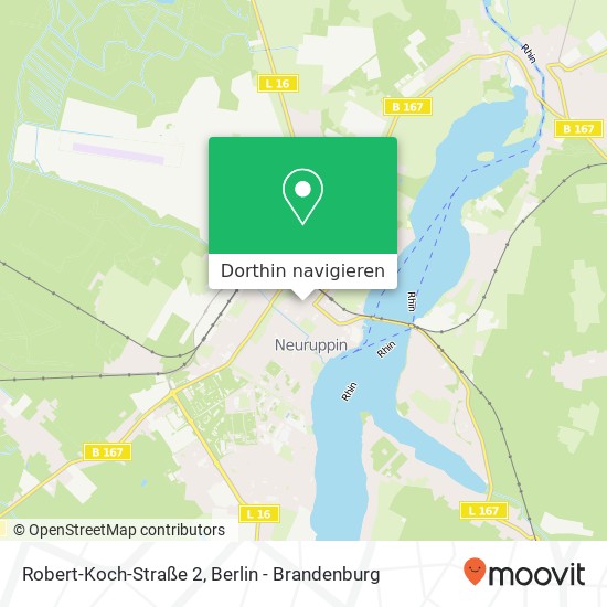 Robert-Koch-Straße 2, 16816 Neuruppin Karte