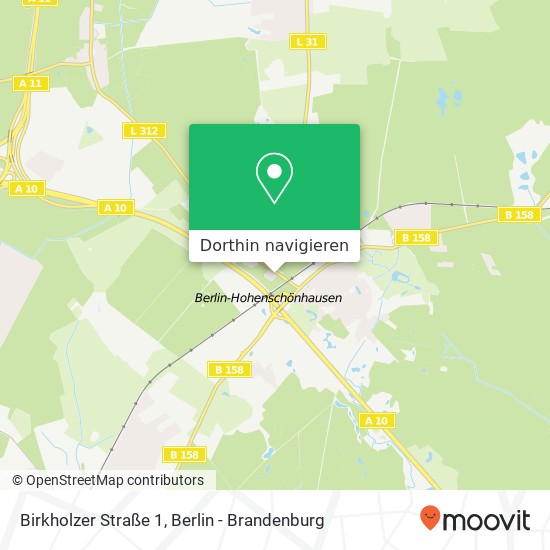 Birkholzer Straße 1, 16356 Ahrensfelde Karte