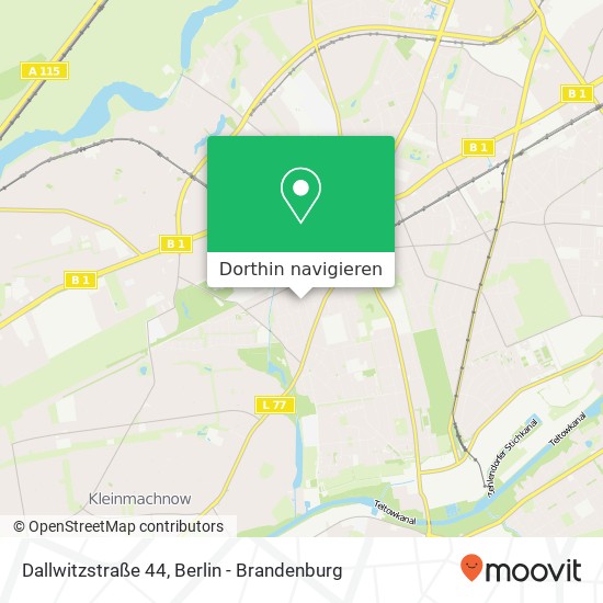 Dallwitzstraße 44, Dallwitzstraße 44, 14165 Berlin, Deutschland Karte