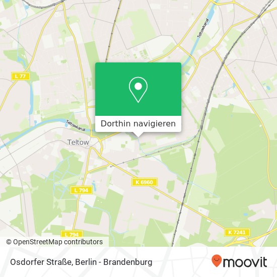 Osdorfer Straße, 14513 Teltow Karte