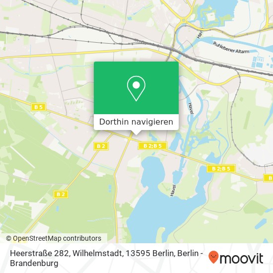 Heerstraße 282, Wilhelmstadt, 13595 Berlin Karte