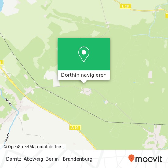 Darritz, Abzweig Karte