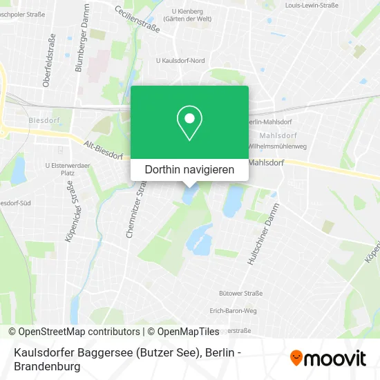 Kaulsdorfer Baggersee (Butzer See) Karte