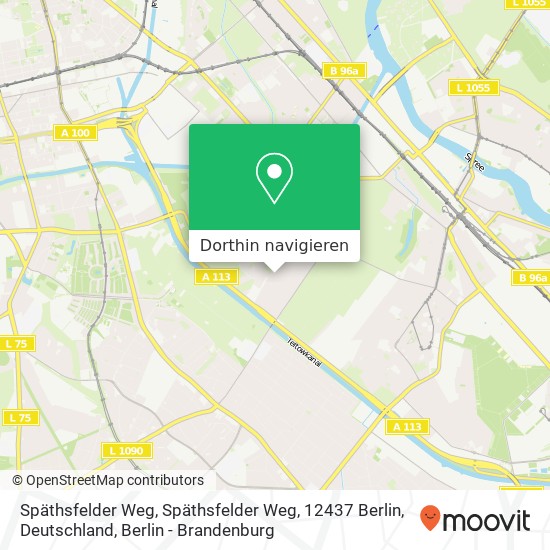 Späthsfelder Weg, Späthsfelder Weg, 12437 Berlin, Deutschland Karte