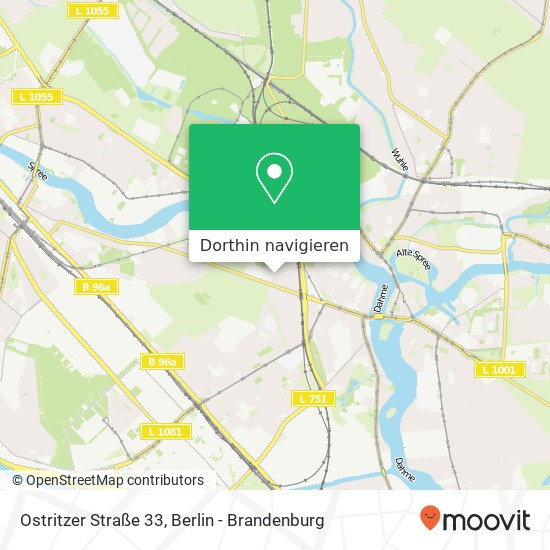 Ostritzer Straße 33, Adlershof, 12489 Berlin Karte